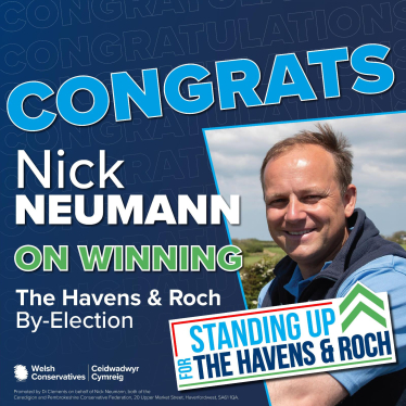 Nick Neumann has been elected as County Councillor to represent the Havens in Pembrokeshire County Council